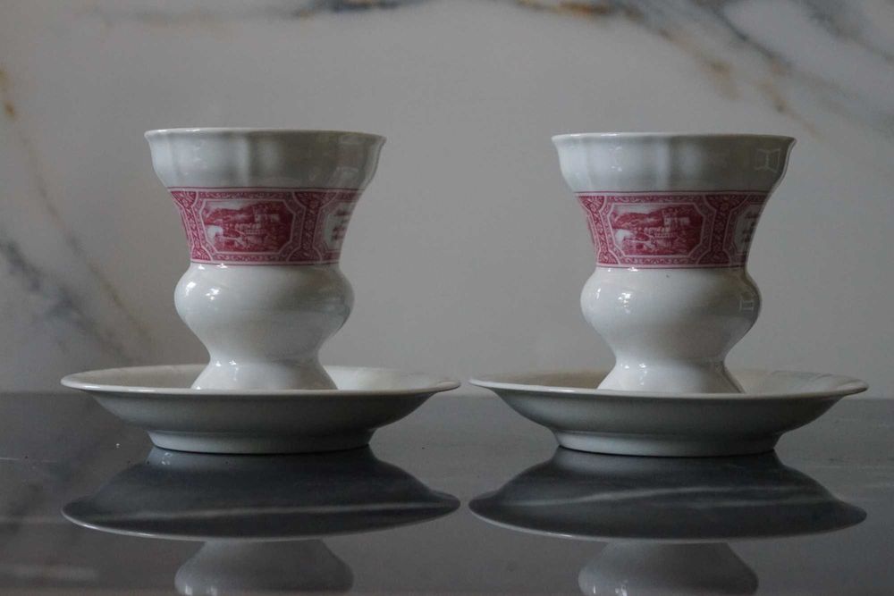 Porcelana Heinrich: pucharki do kawy po irlandzku.