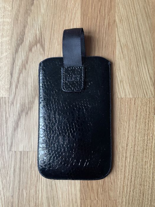 Ciemnogranatowy/czarny pokrowiec na telefon