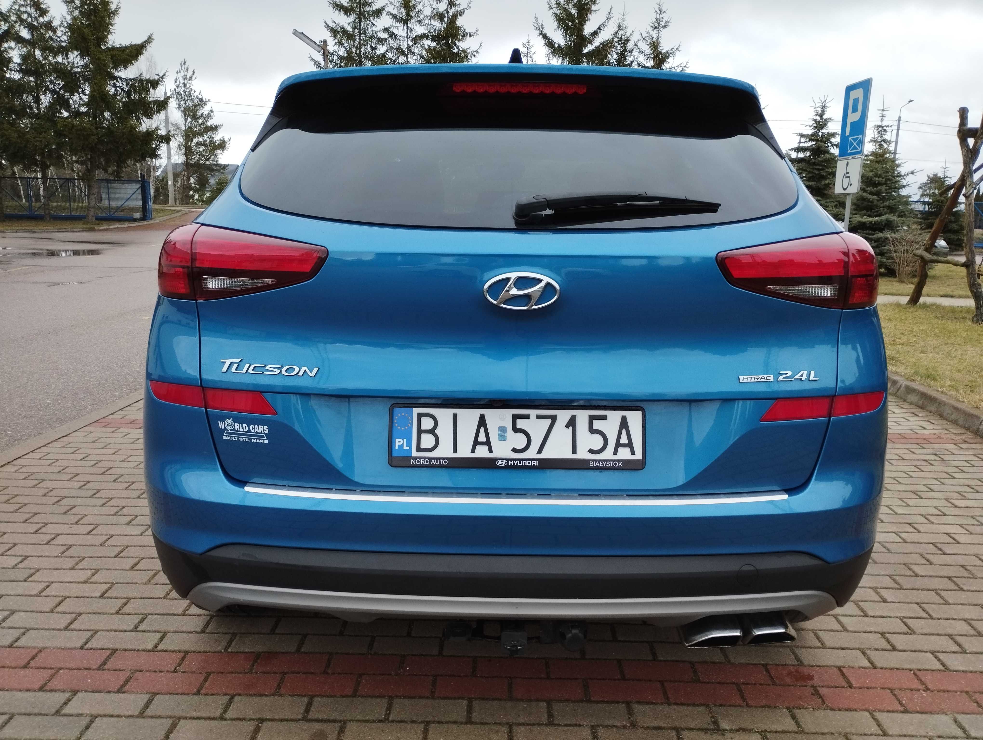 2019 Hyundai Tucson 2.4 190 KM Automat 4x4 Kamera Tempomat 49300 km