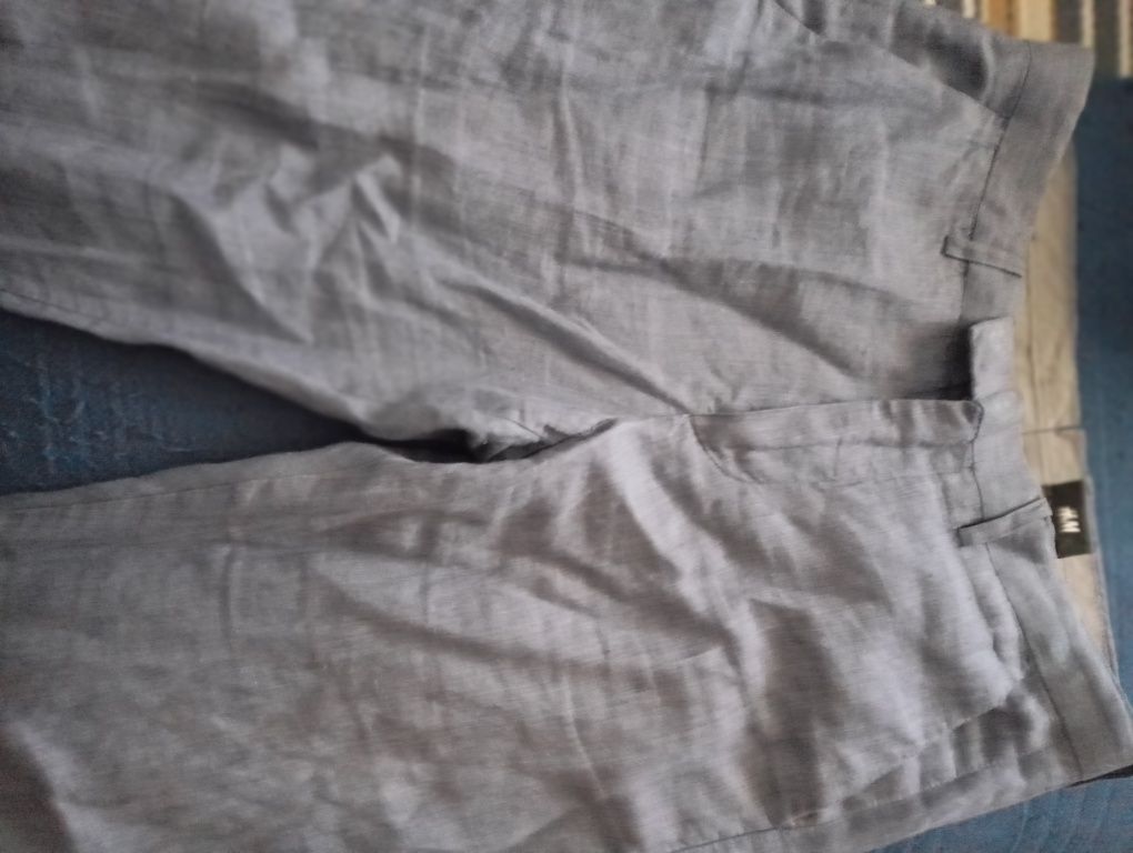 Fato H&M linho azul