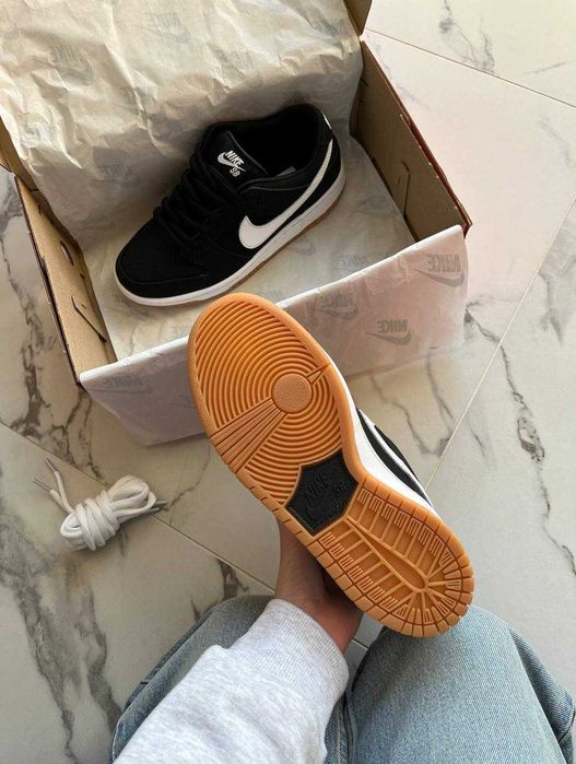 (БЕЗ ПЕРЕДОПЛАТИ)Nike SB Dunk Low Pro Black Gum найк сб данк гам чорні