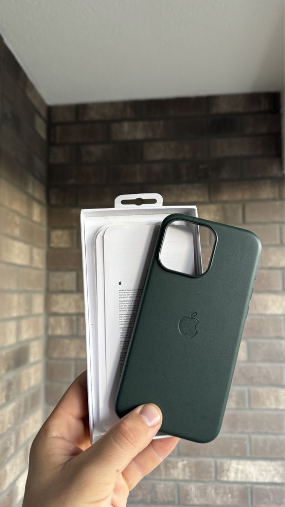 Skorzane Etui Iphone 15 Pro Max Green