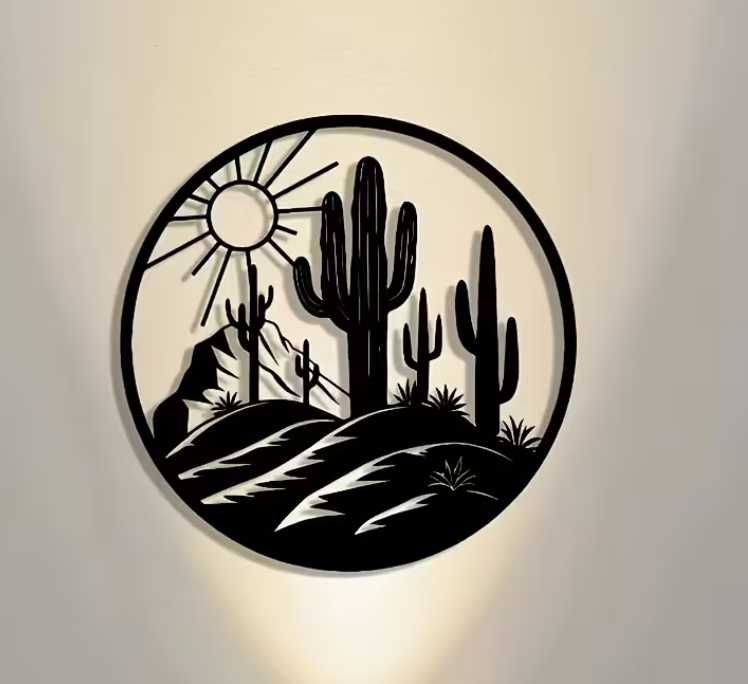 Nowa metalowa dekoracja Cactus