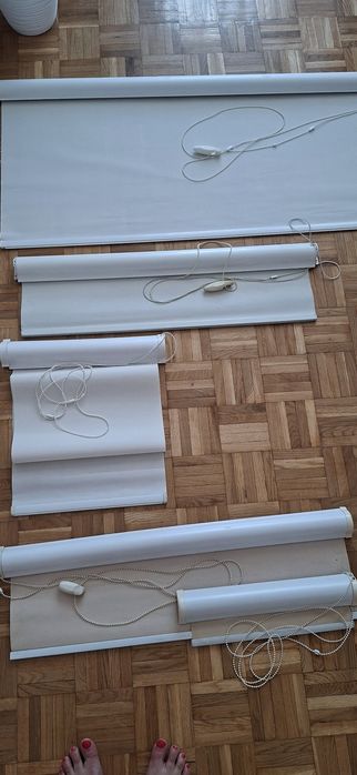Rolety  białe w kasetach