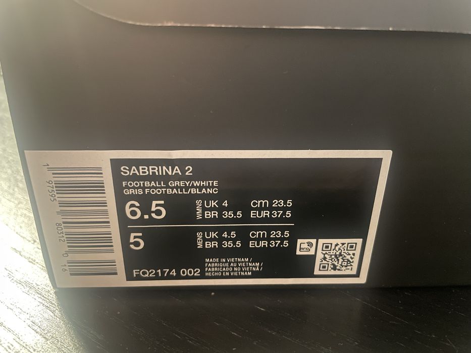 Nike Sabrina 2 EUR 37.5