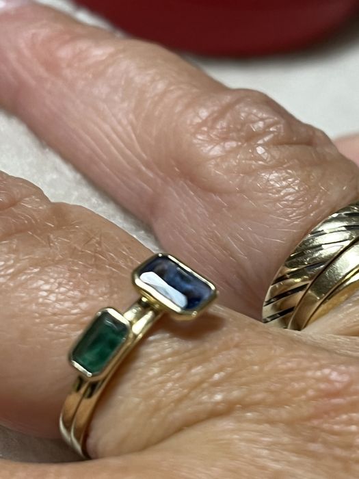 Pierścionki złote z cyrkoniami ,,585