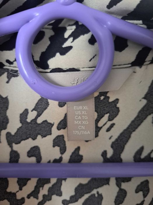 Sukienka xl H&M maxi, biało czarna