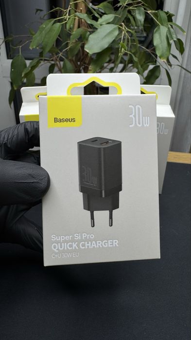 Акція Мережевий зарядний пристрій Базеус Baseus 30w Super Si
