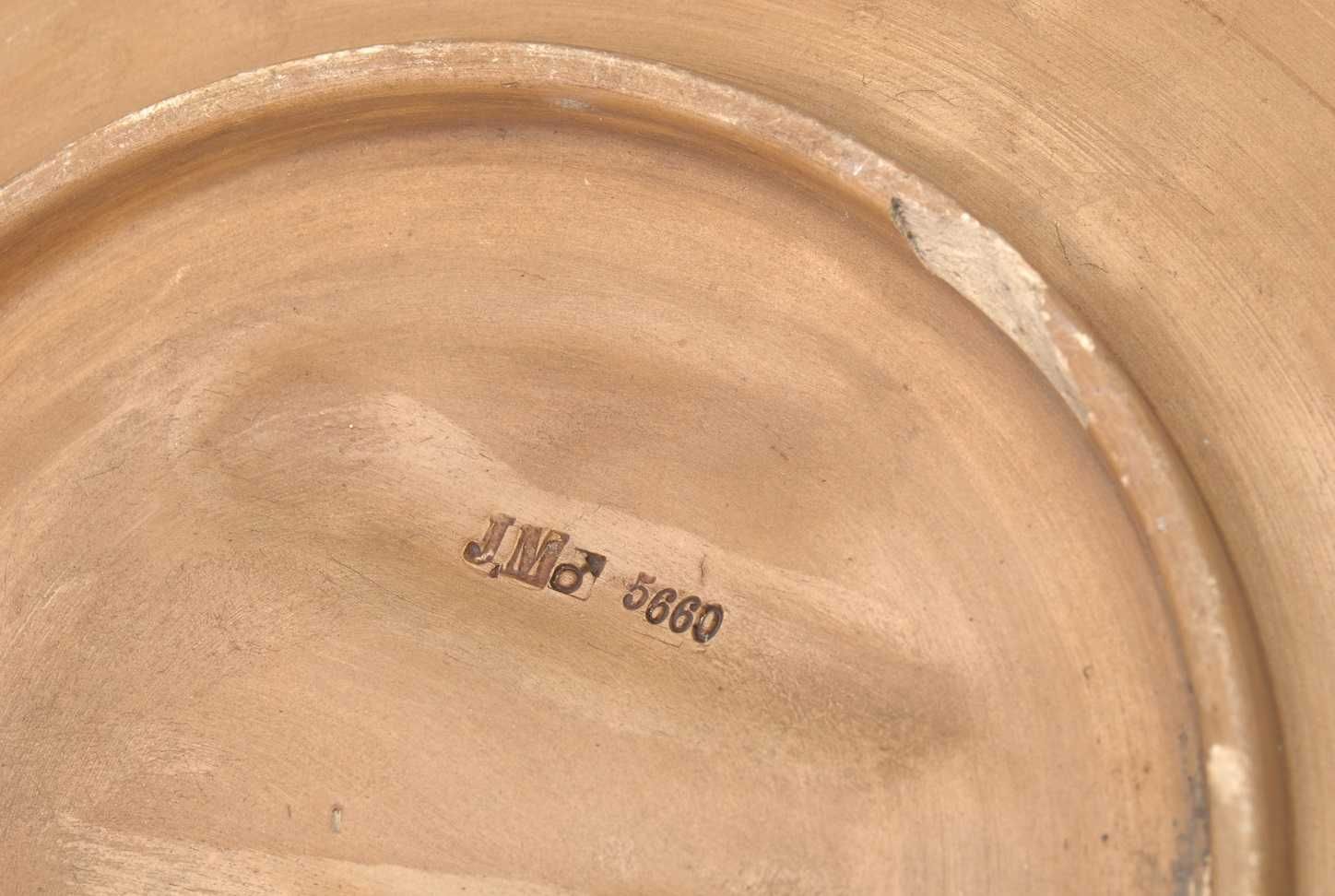 Stara patera talerz ceramika 19 wiek antyk sygnowana