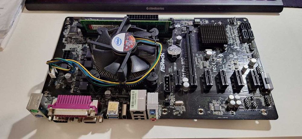 Płyta główna ASRock H81 Pro BTC +CPU Pentium G3420 +RAM 4GB 1333MHz