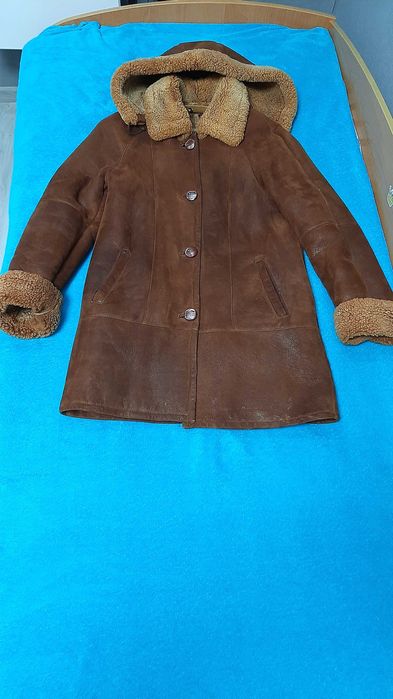 Дубленка жіноча коричньовий колір