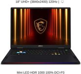 MSI Raider 18 - 120Hz • Ultra 9 285HX • 64GB • RTX 5090 • 2TB • 4K