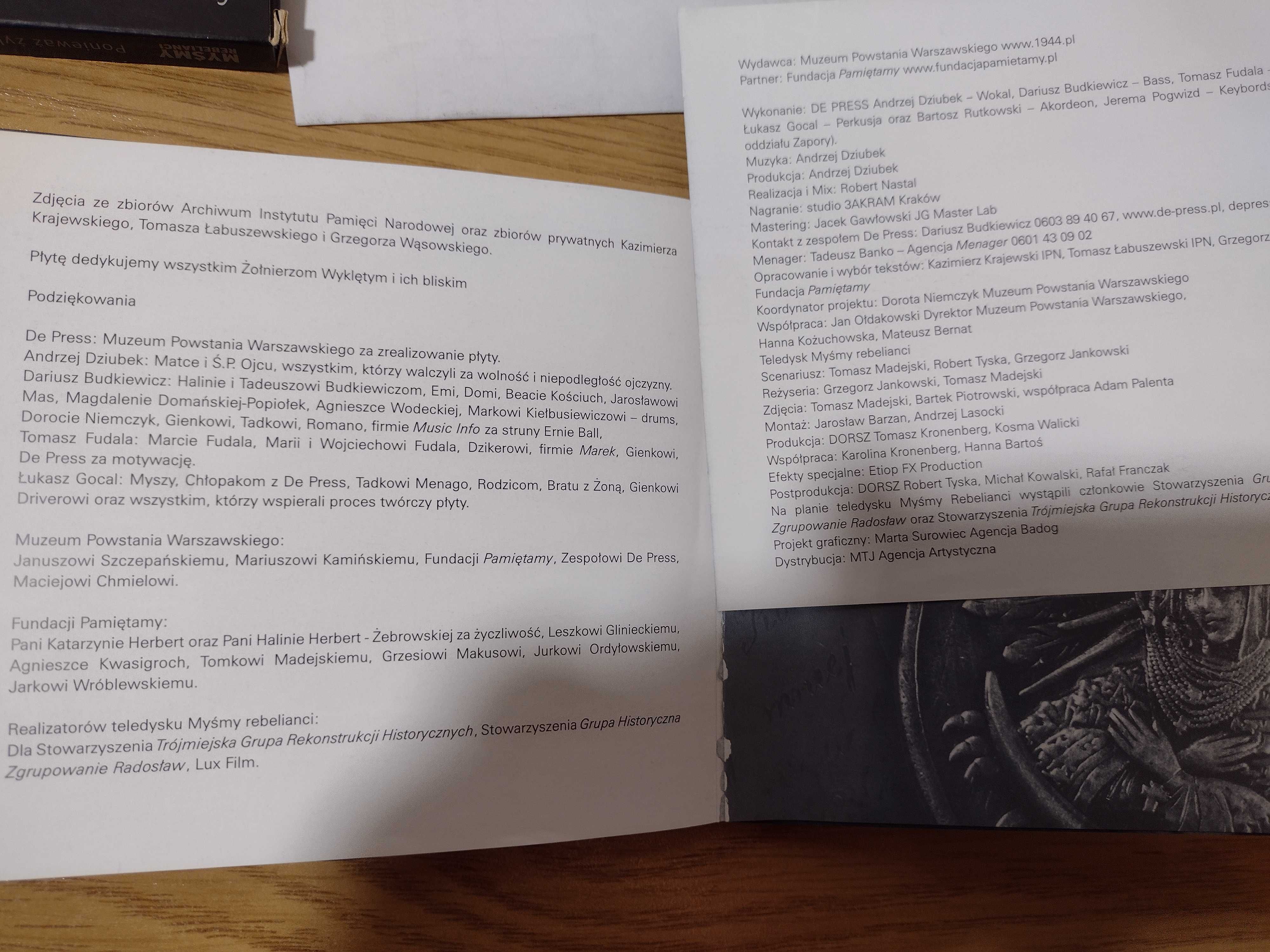 CD De Press - Myśmy Rebelianci - Piosenki Żołnierzy Wyklętych