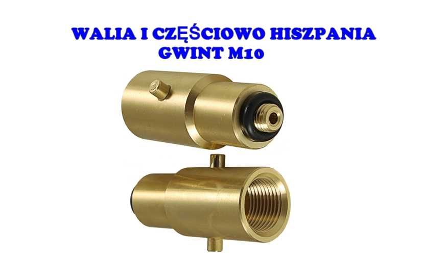 Adapter tankowania LPG z POLSKA do HOLANDIA ANGLIA FRANCJA gwint M10