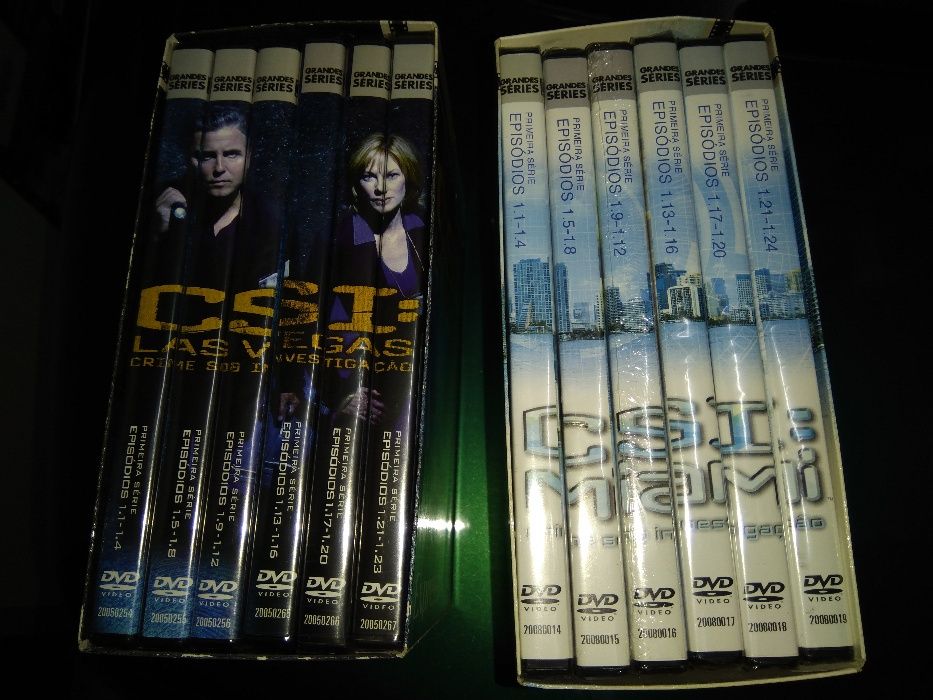 DVDs CSI Miami e Las Vegas