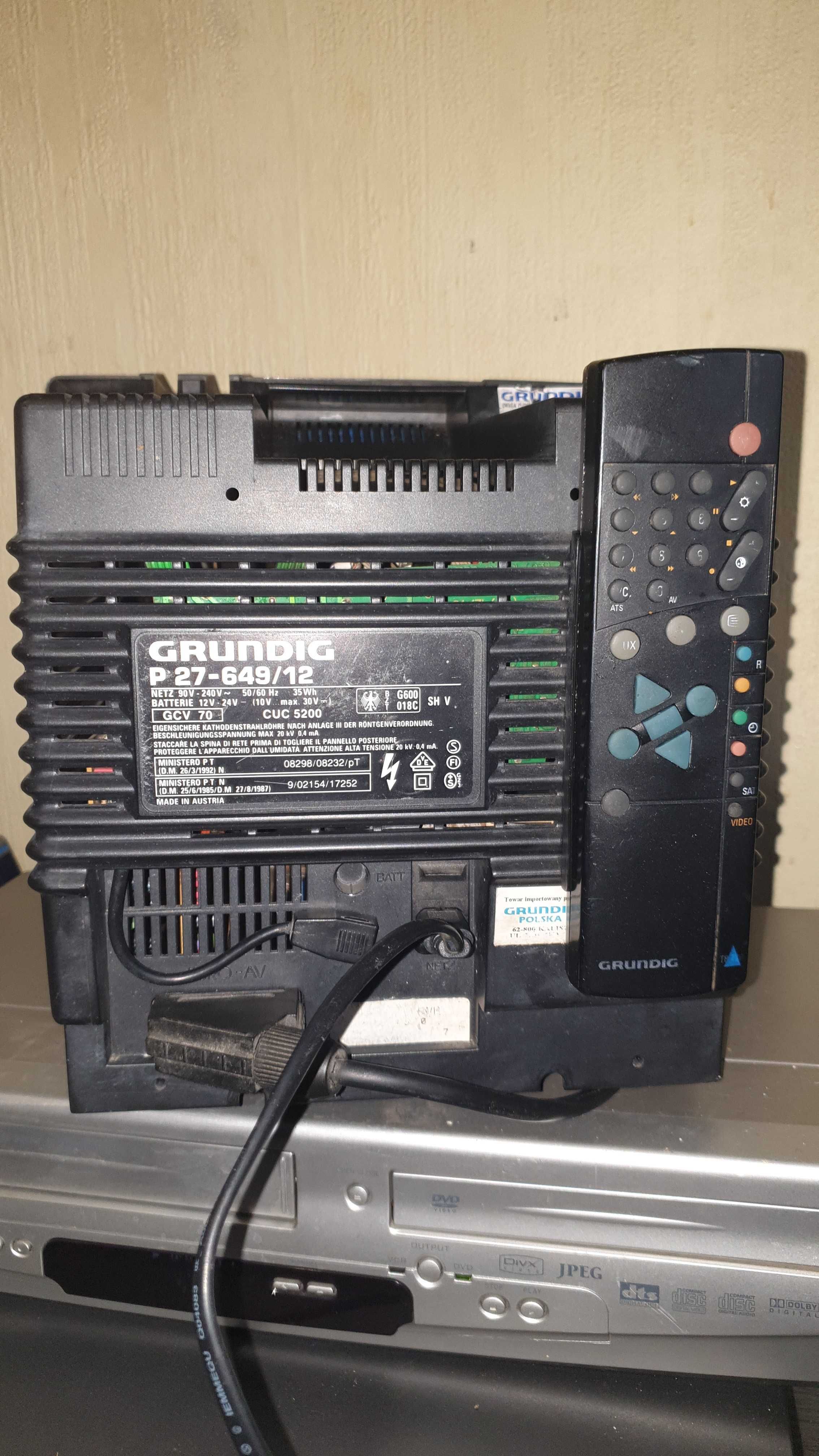 Telewizor kineskopowy 12" PHILIPS P27-649/12 - SCART EURO