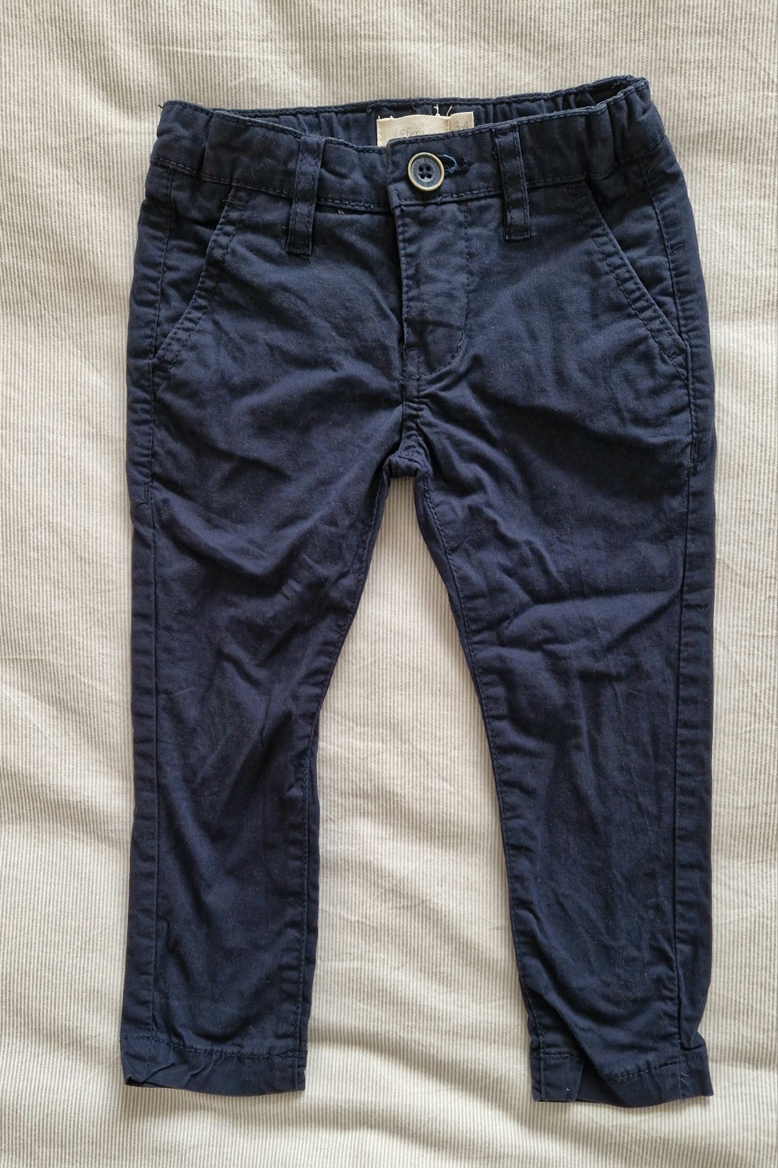Calças chinos azuis escuros Sfera 104 cm 3/4 anos roupa criança