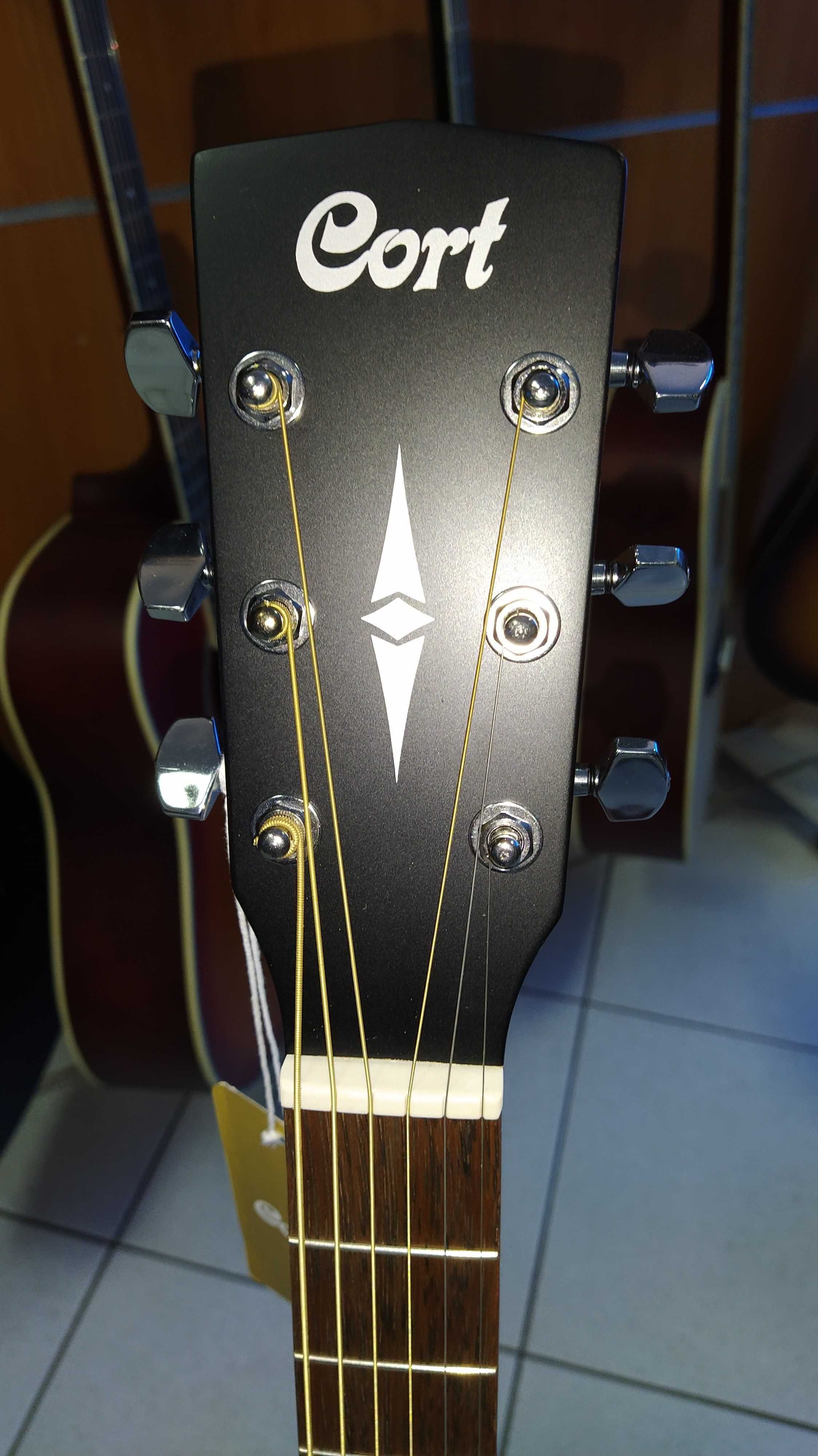 Гітара акустична "CORT" AD-810 (BKS) + ремінь у подарунок!