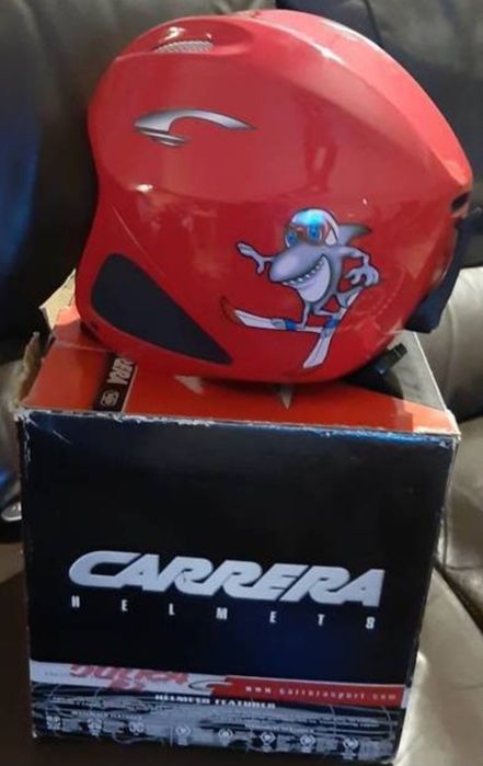 Orginalny dziecięcy kask narciarski Carrera
