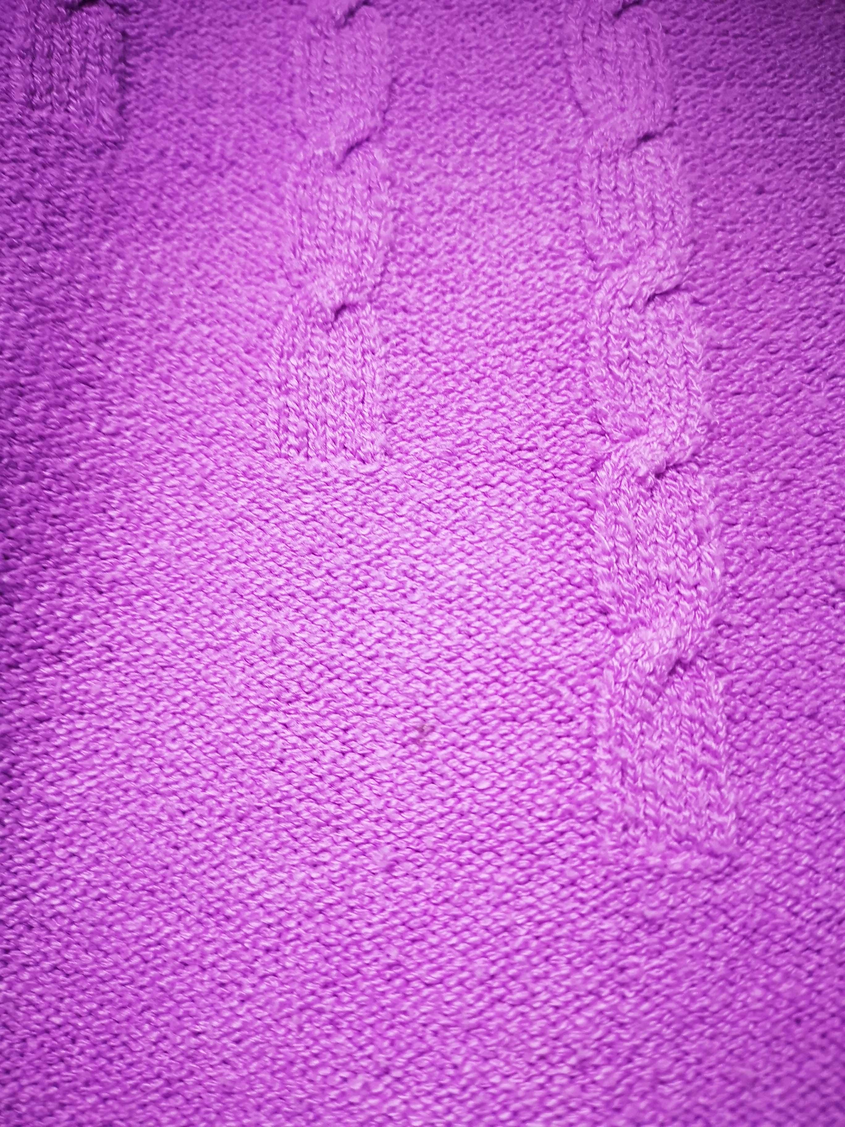 Camisola de malha lilás com cinto