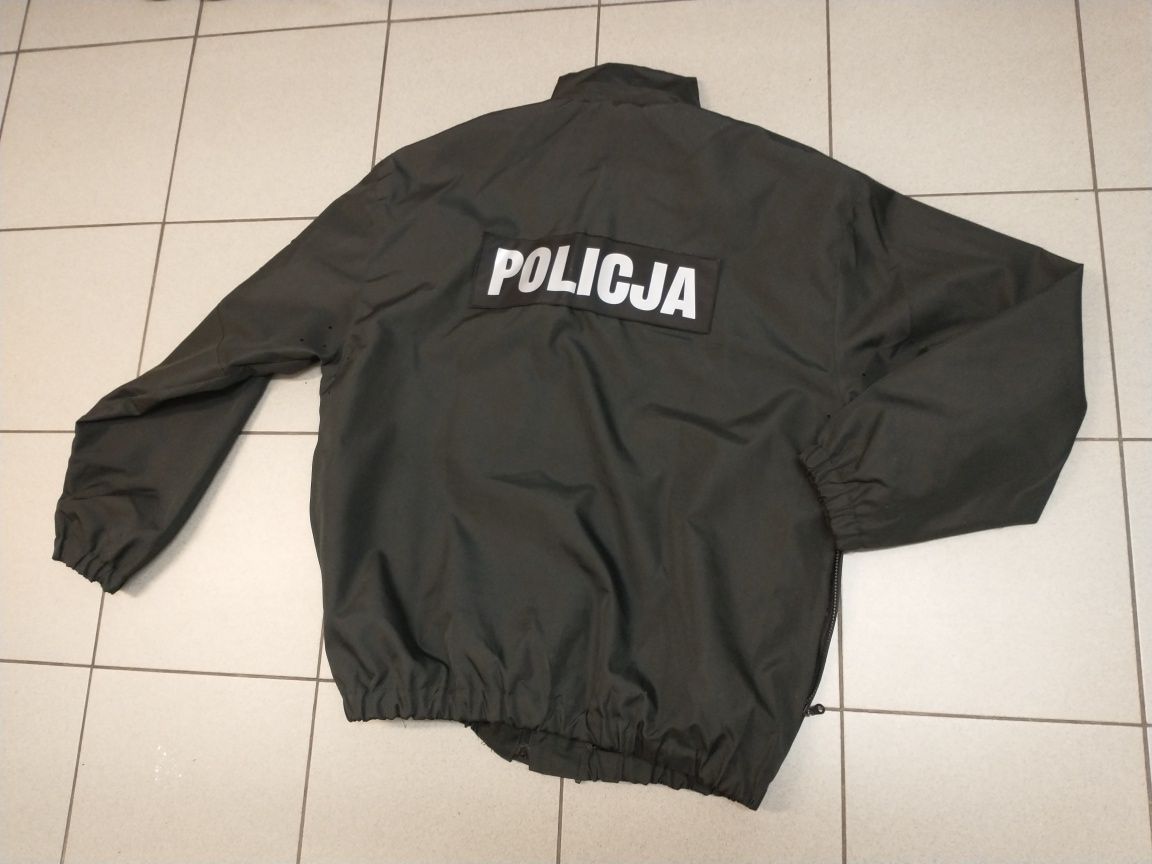 Czarna kurtka - POLICJA 
Rozmiar 187/98