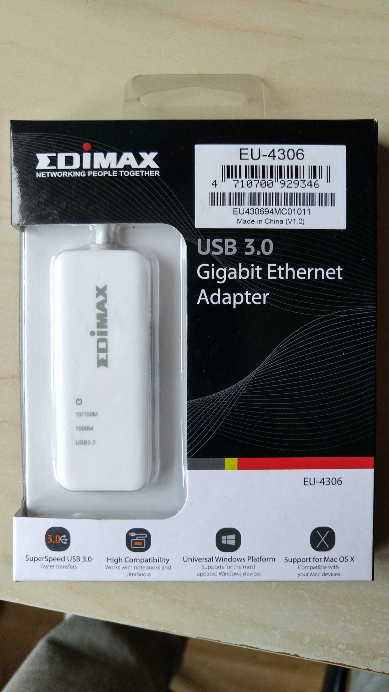 Karta sieciowa Edimax USB 3.0 EU-4306 1 Gigabit Ethernet