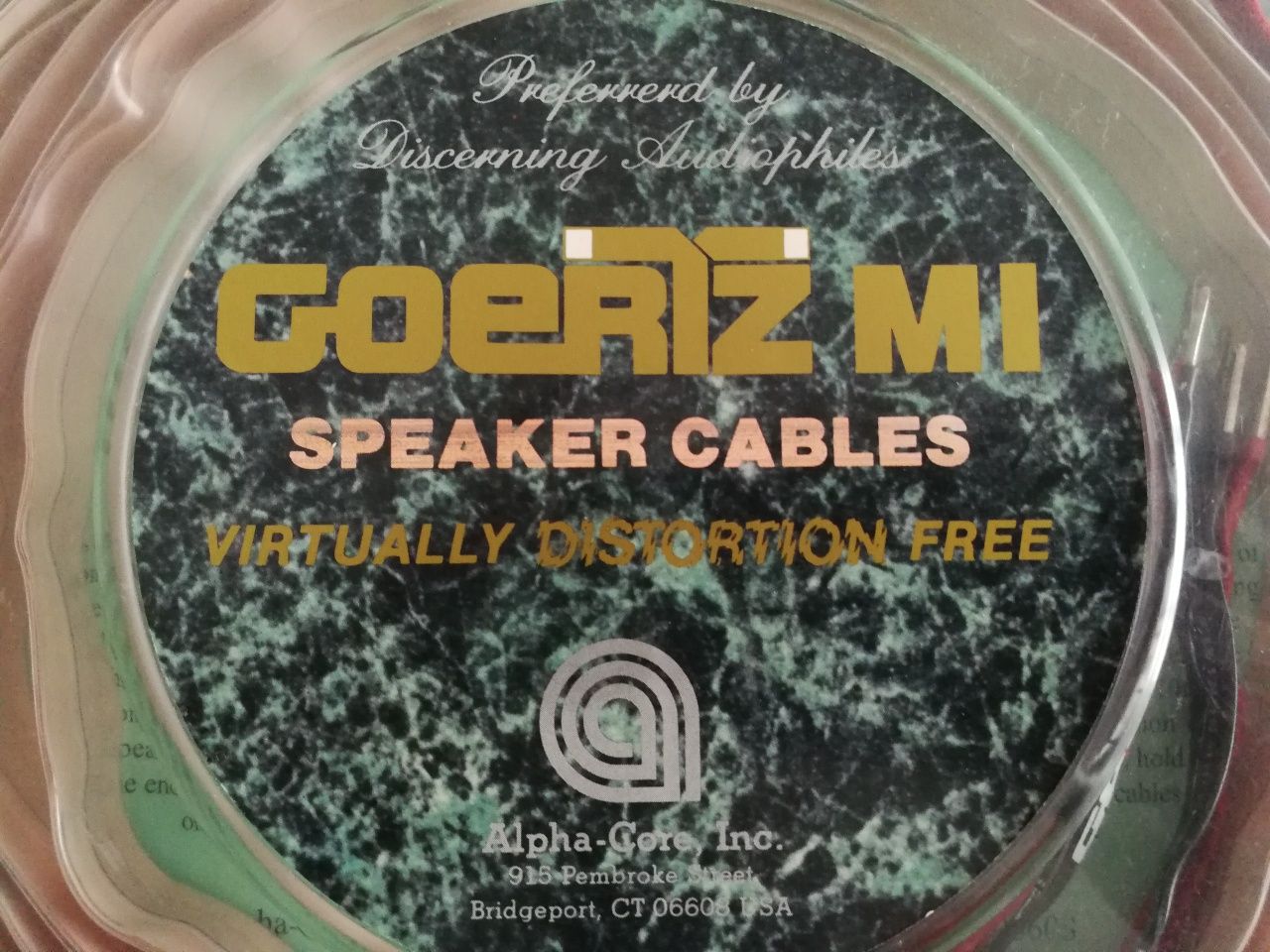 Кабель акустический Goertz high end, моножила, made in USA.