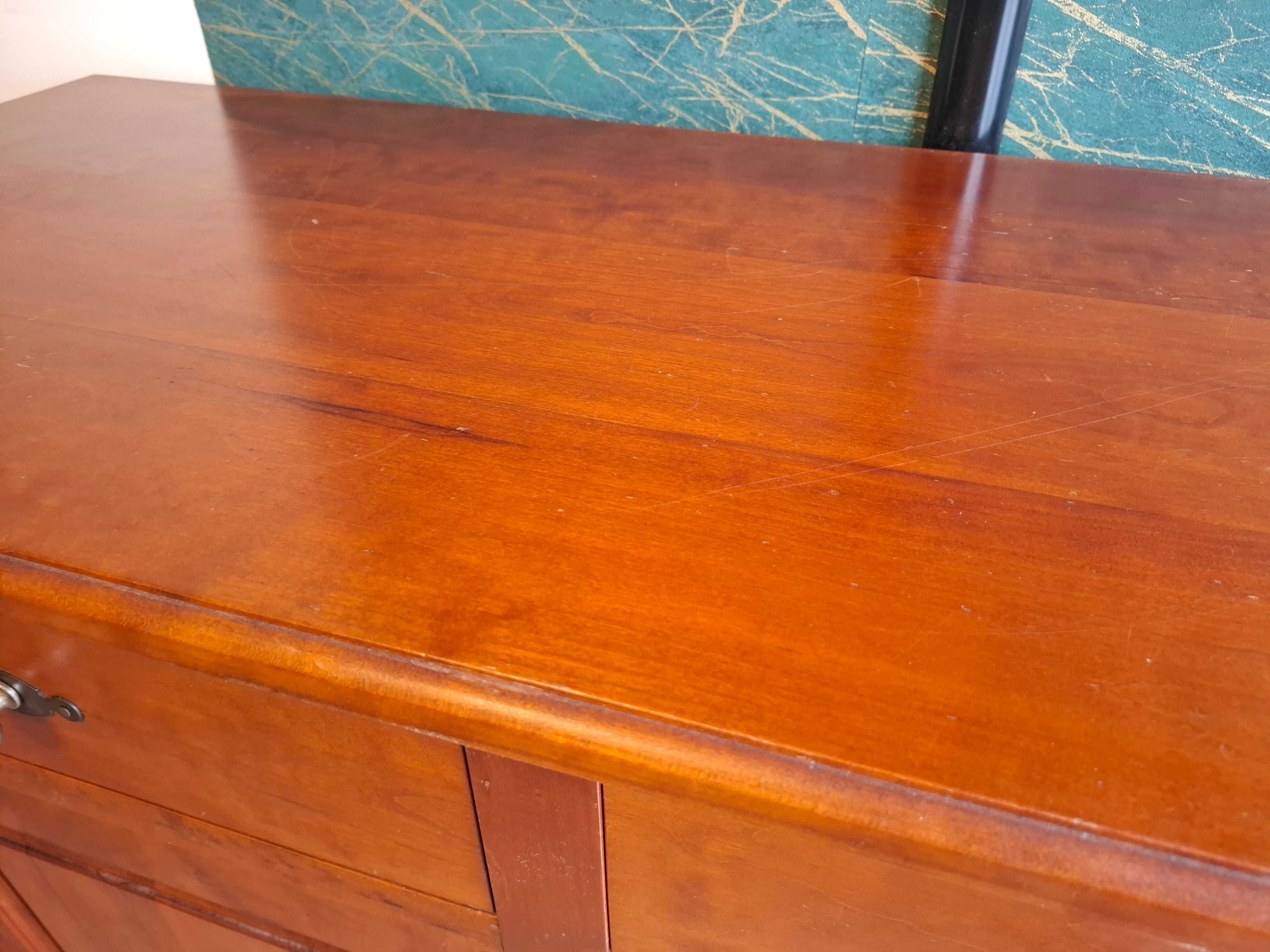 Komoda z litego drewna 170 cm – styl klasyczny – elegancka i solidna