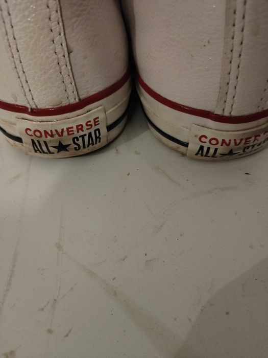 Ténis Converse All Star brancos 41 em pele.