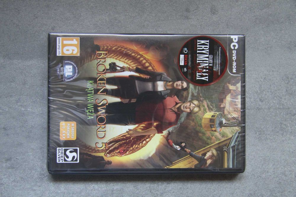 Gra Broken Sword: Klątwa węża, PL wersja na PC [NOWA, FOLIA]