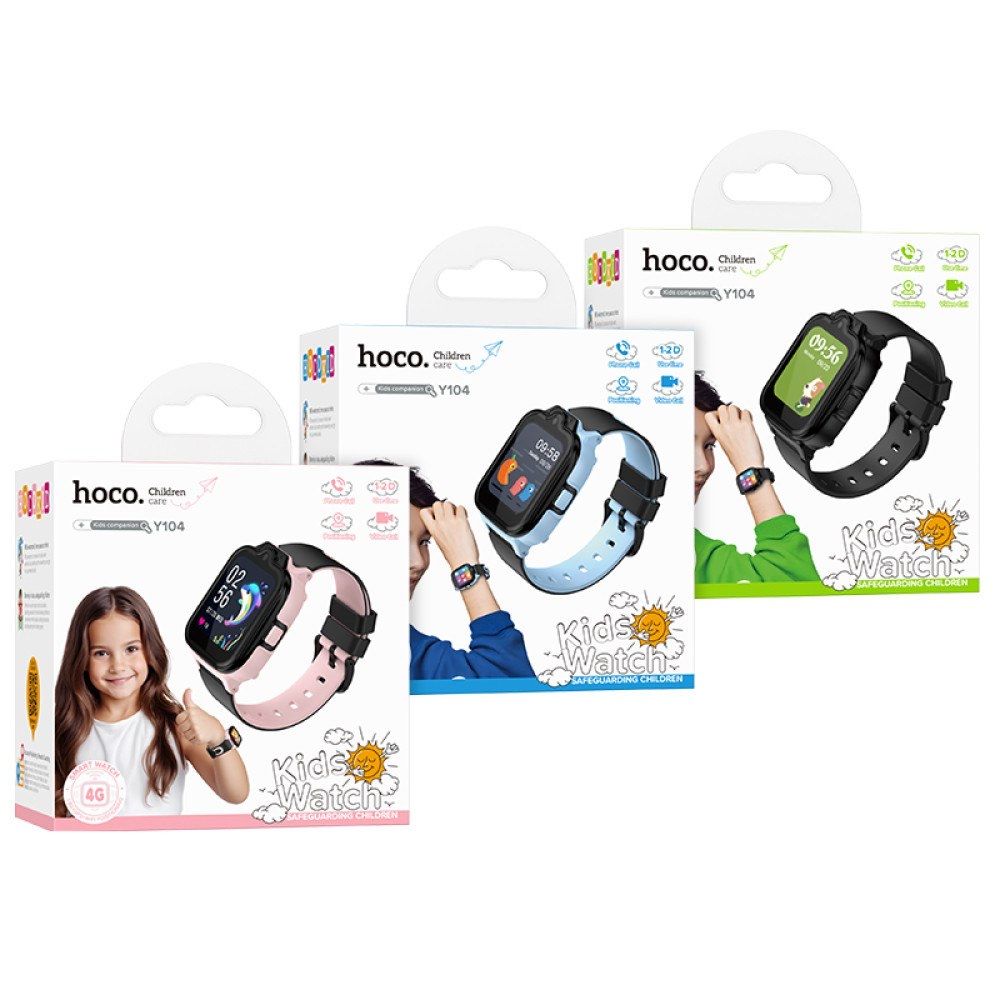 Дитячий Смарт Годинник Hoco Y104 GPS Відеодзінок SmartWatch