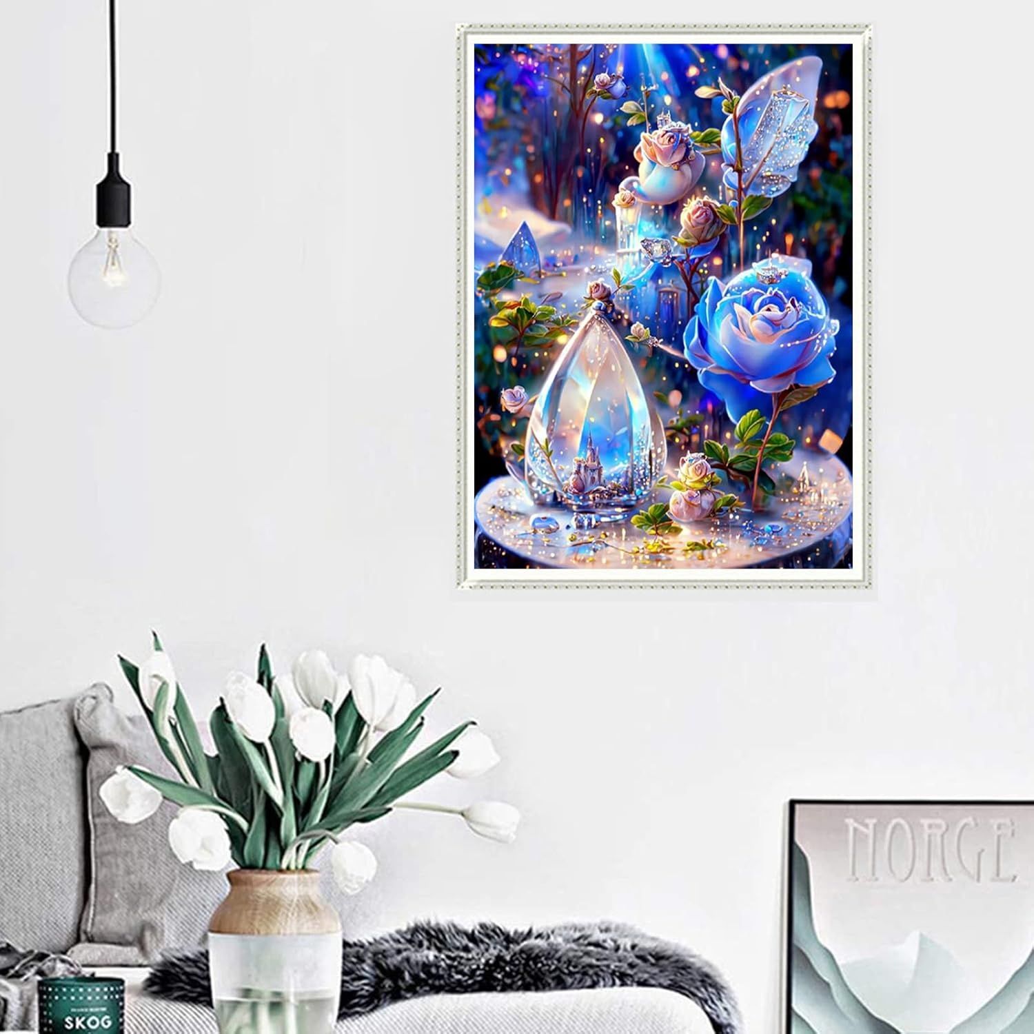 Haft Diamentowy Mozaika Diamenciki Do Przyklejania Rose Flower Róża