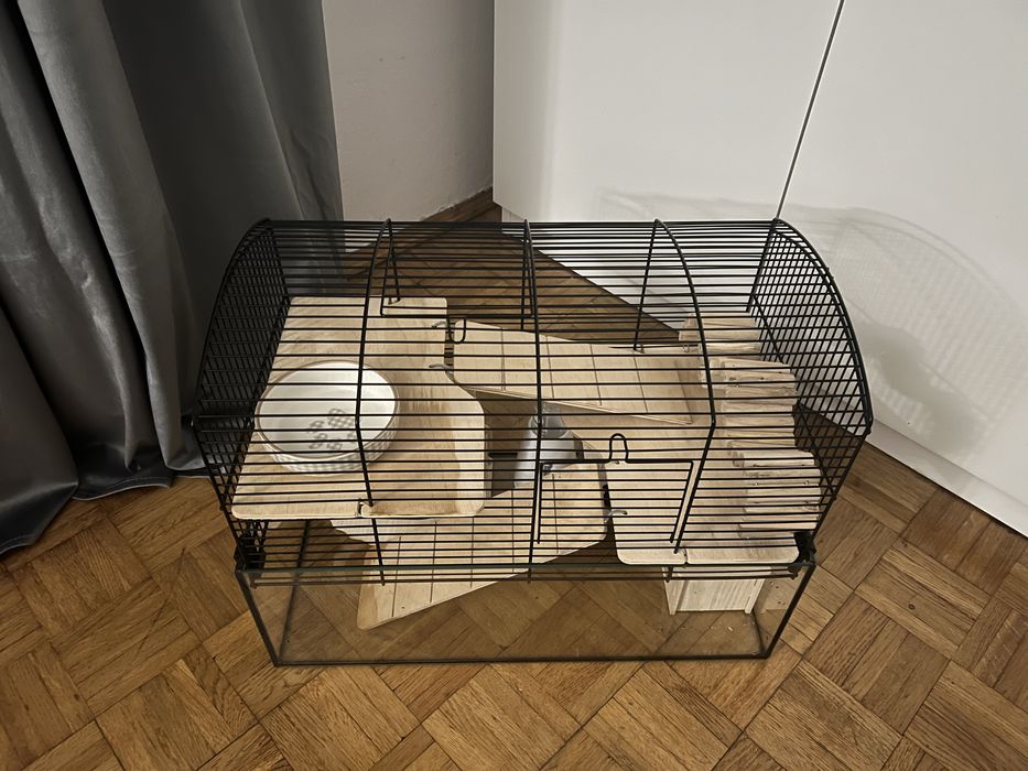 Klatka dla chomika z akcesoriami