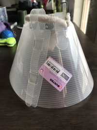 Colar isabelino de plástico transparente 15cm para cães/gatos