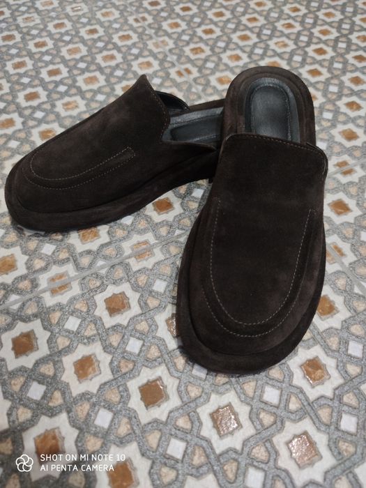 Мюлі з натуральної замші