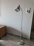 Lampa stojąca srebrna
