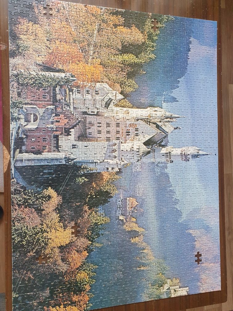 Puzzle 1000 neuschwanstein castle zamek jesień