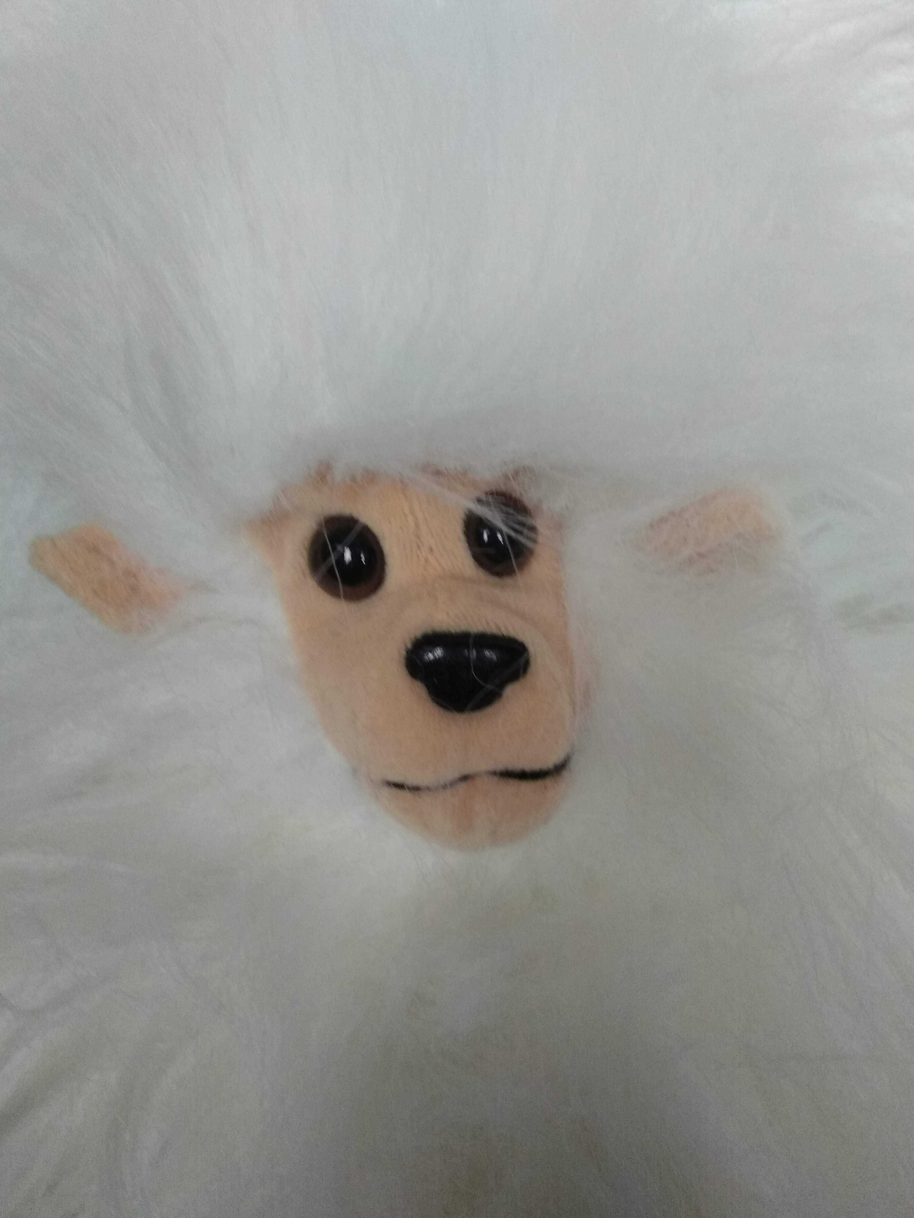 Обезьяна белая на присосках  43 см мавпа мягкая игрушка