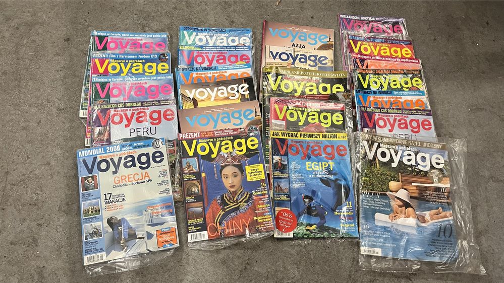 Magazyn o podrozach podróżach voyage zestaw