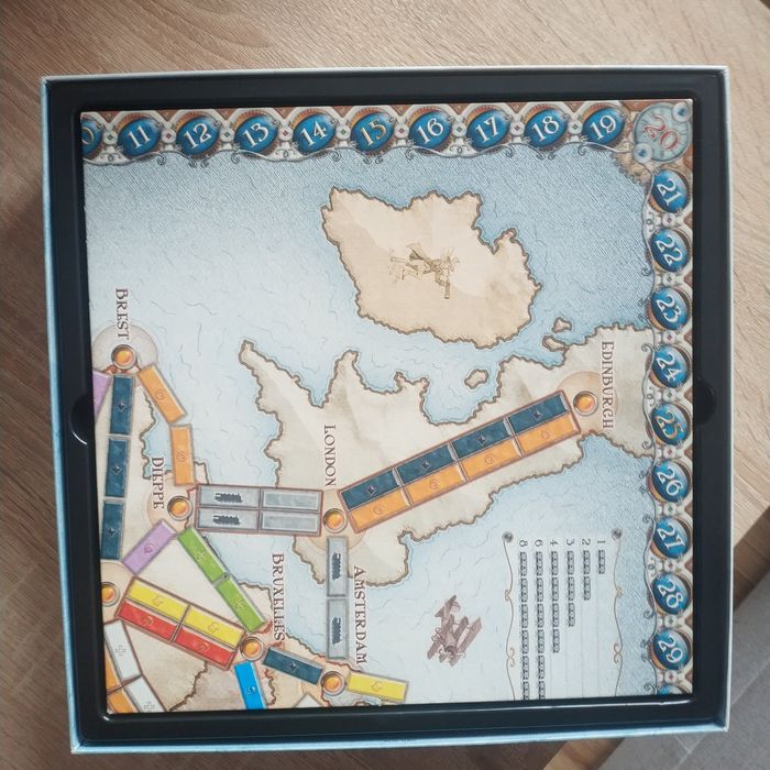 Gra planszowa "Wsiąść do pociągu Europa" wersja francuska