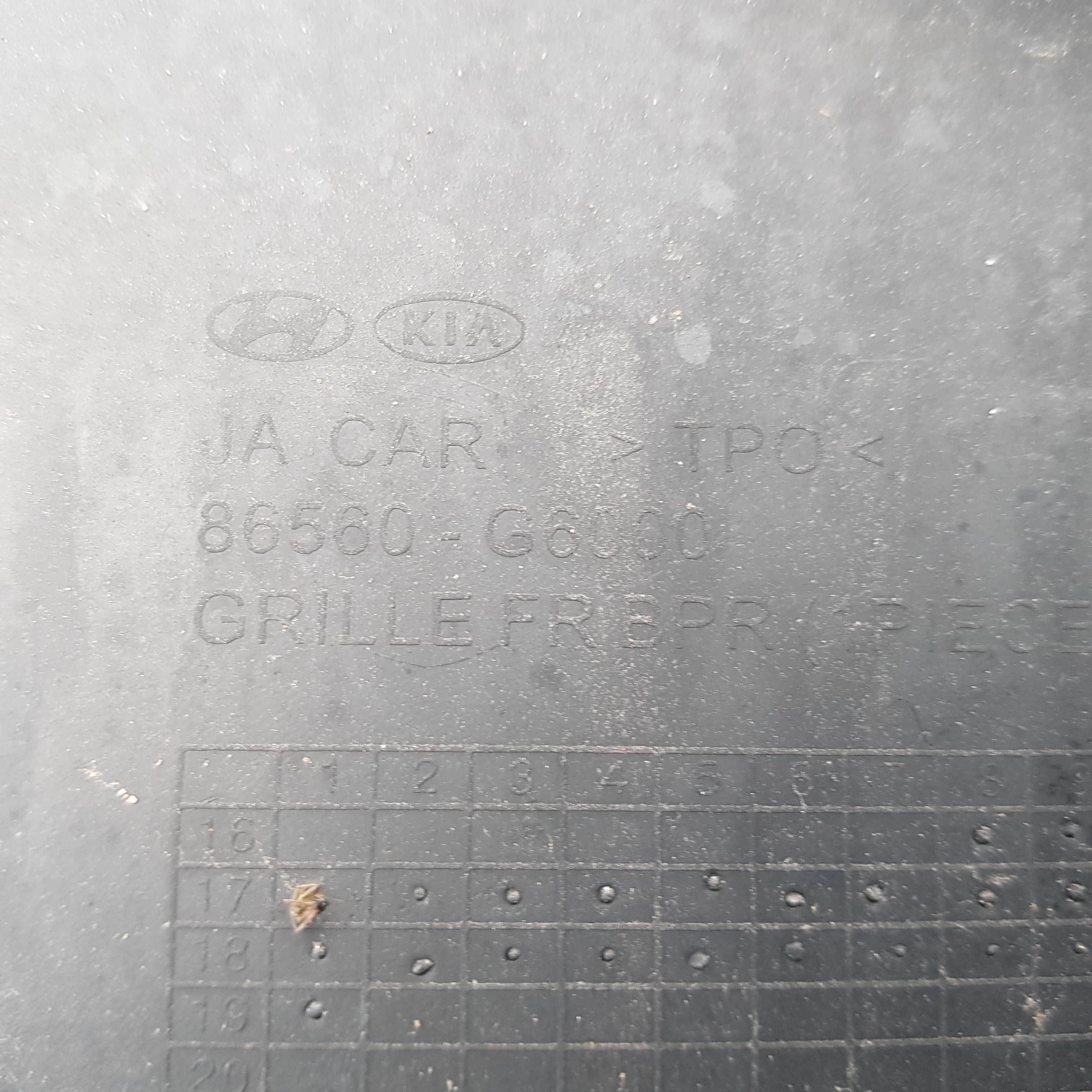 atrapa zderzaka przód Kia Picanto 3