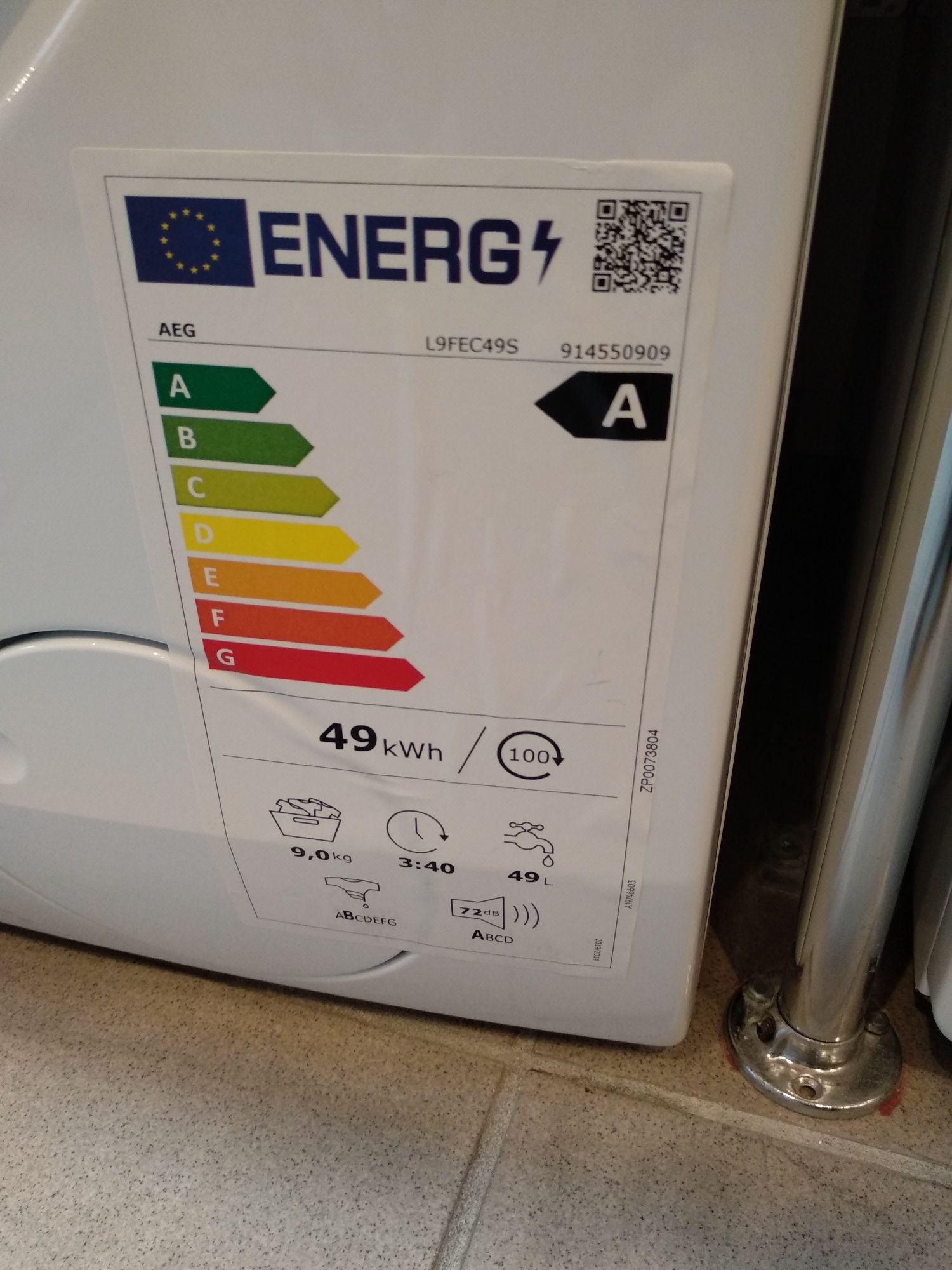 OUTLET Janki ul Wspólna 6 Pralka AEG L9FEC49S