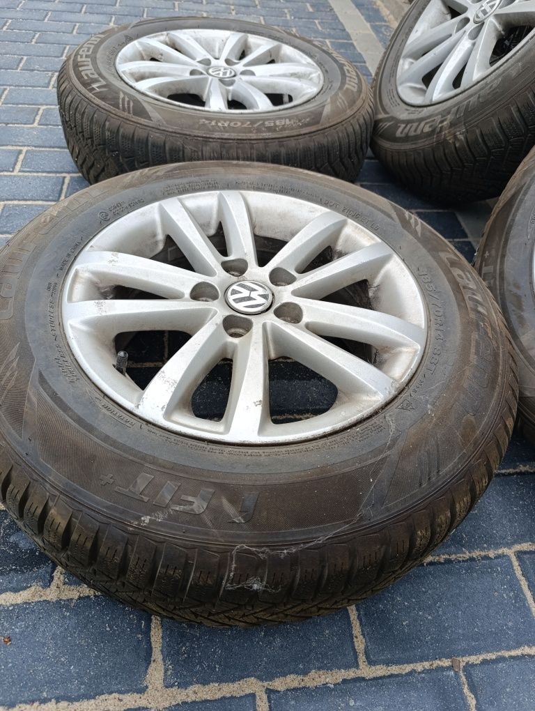 Alufelgi R14 VW  opony zimowe