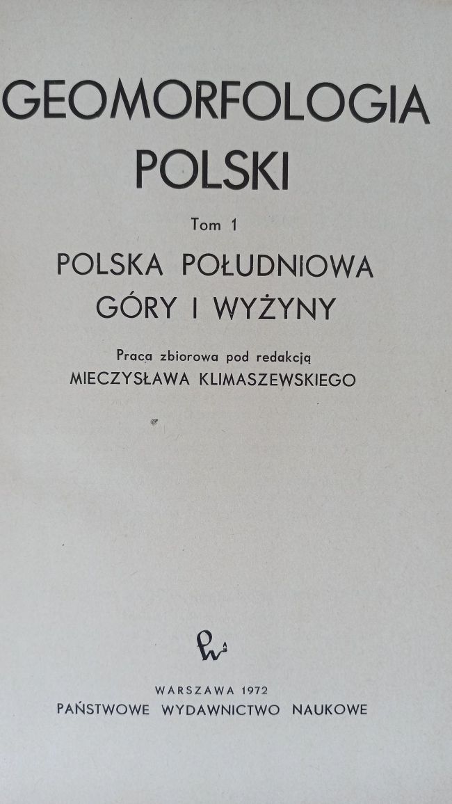 Geomorfologia Polski tom 1 i 2