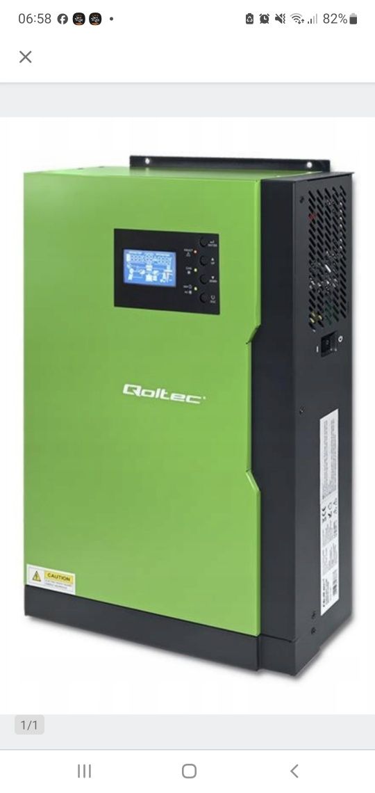 Falownik hybrydowy off-grid Qoltec 5.5 kW grzanie wody