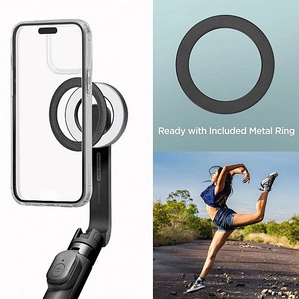 Spigen S571W Magsafe Bluetooth Selfie Stick Tripod Black