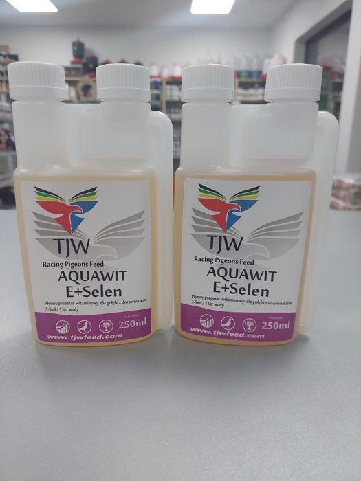 TJW Aquawit E+SELEN 250ml. Witamina na płodność I lęgi gołębi.
