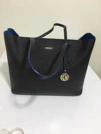 Шкіряна сумка-шоппер DKNY