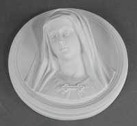 OBRAZ głowa Maryja biskwit porcelana Matka Boża
