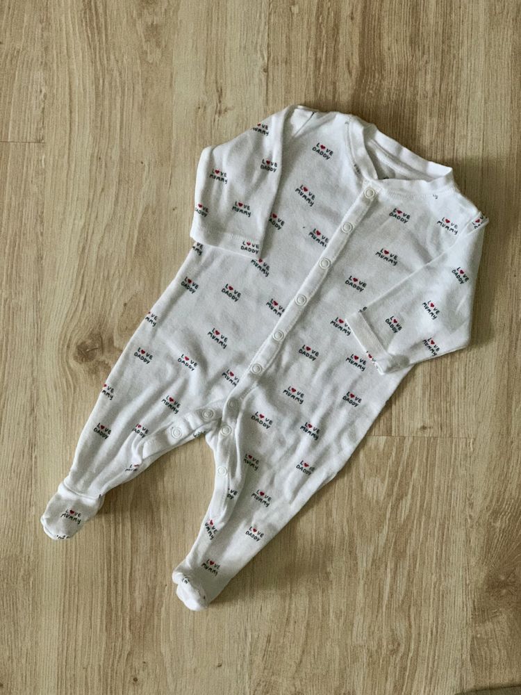 Piżamka śpiochy pajacyk H&M napisy